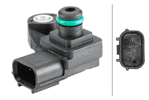 HELLA Snímač tlaku v sacom potrubí 6PP 358 152-361 1