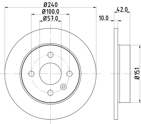 HELLA Brzdový kotúč 8DD 355 106-091 1