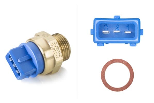 HELLA Teplotný spínač ventilátora chladenia 6ZT007836051 1