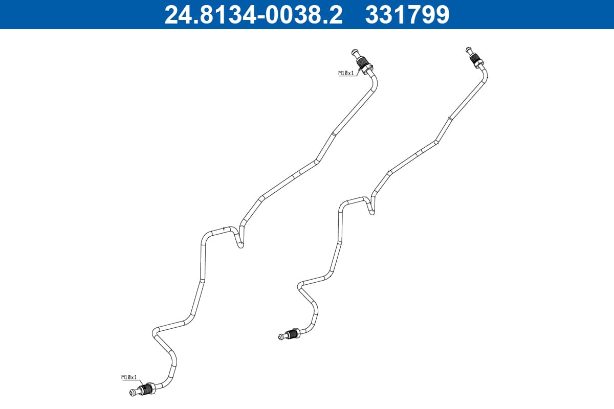 ATE Brzdové vedenie 24.8134-0038.2 1