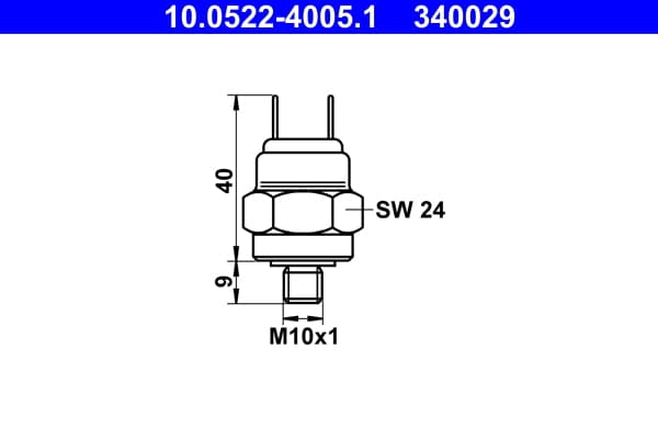 ATE Tlakový spínač hydraulickej brzdy 10052240051 1