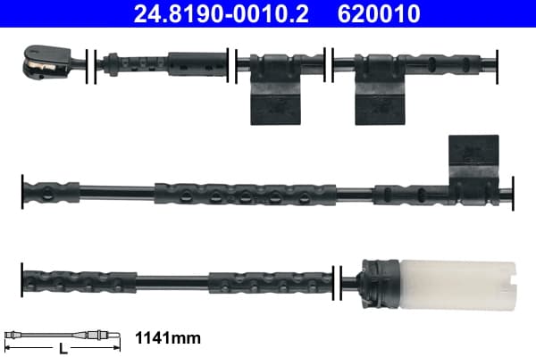 ATE Výstražný kontakt opotrebenia brzdového obloženia 24819000102 1