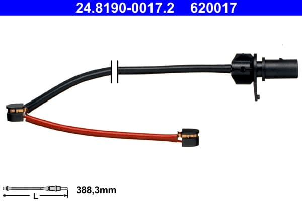 ATE Výstražný kontakt opotrebenia brzdového obloženia 24819000172 1