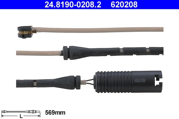ATE Výstražný kontakt opotrebenia brzdového obloženia 24819002082 1