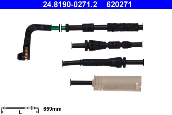ATE Výstražný kontakt opotrebenia brzdového obloženia 24819002712 1