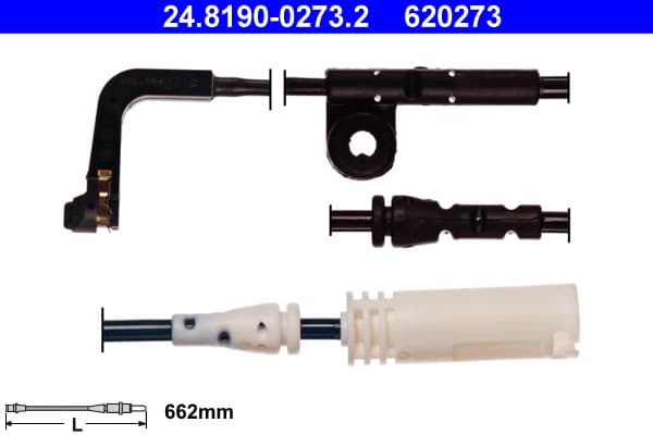 ATE Výstražný kontakt opotrebenia brzdového obloženia 24819002732 1