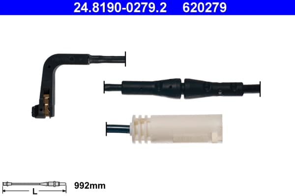 ATE Výstražný kontakt opotrebenia brzdového obloženia 24819002792 1