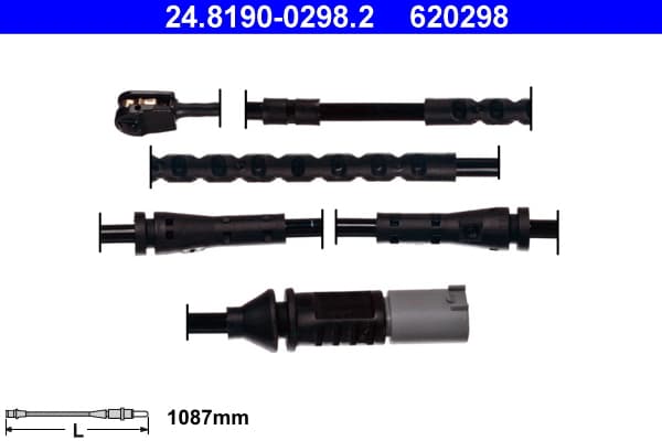 ATE Výstražný kontakt opotrebenia brzdového obloženia 24819002982 1