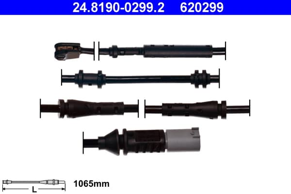 ATE Výstražný kontakt opotrebenia brzdového obloženia 24819002992 1