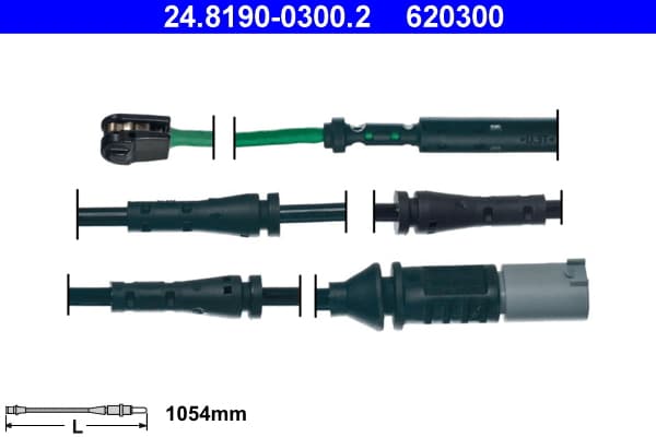 ATE Výstražný kontakt opotrebenia brzdového obloženia 24819003002 1