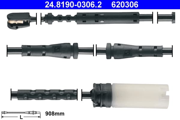 ATE Výstražný kontakt opotrebenia brzdového obloženia 24819003062 1