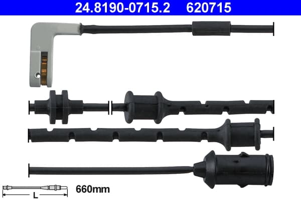 ATE Výstražný kontakt opotrebenia brzdového obloženia 24819007152 1