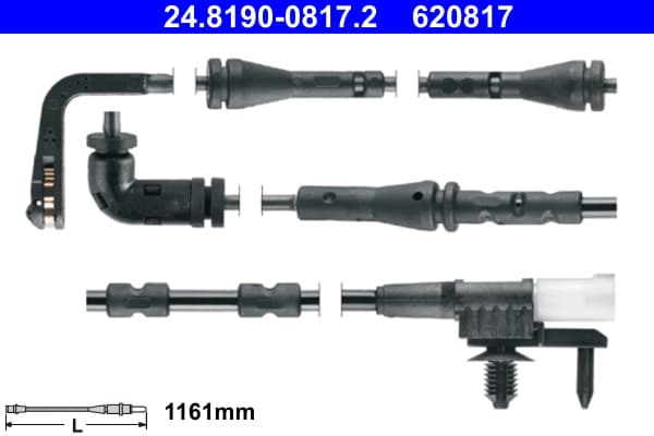 ATE Výstražný kontakt opotrebenia brzdového obloženia 24.8190-0817.2 1