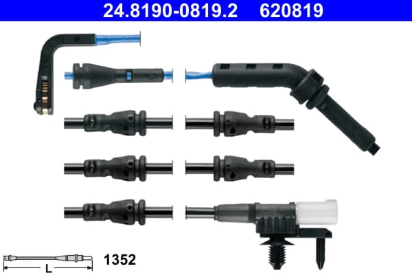 ATE Výstražný kontakt opotrebenia brzdového obloženia 24.8190-0819.2 1