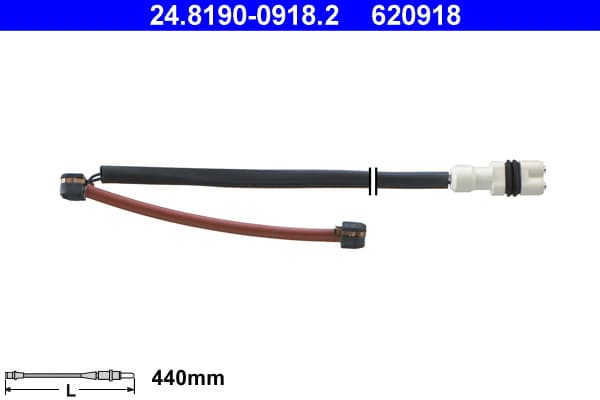 ATE Výstražný kontakt opotrebenia brzdového obloženia 24819009182 1