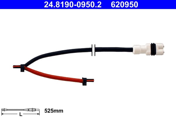 ATE Výstražný kontakt opotrebenia brzdového obloženia 24819009502 1