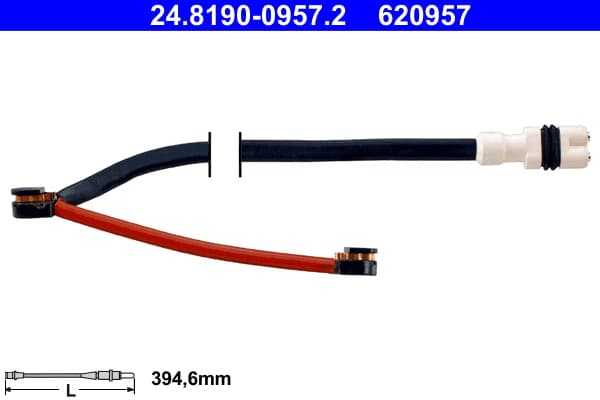ATE Výstražný kontakt opotrebenia brzdového obloženia 24819009572 1