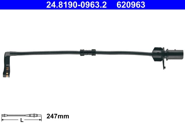 ATE Výstražný kontakt opotrebenia brzdového obloženia 24819009632 1