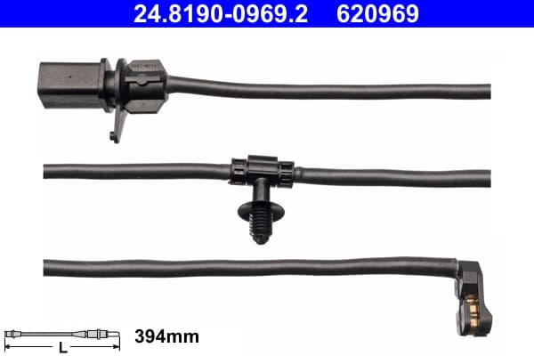 ATE Výstražný kontakt opotrebenia brzdového obloženia 24819009692 1
