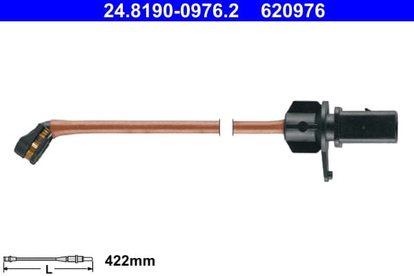 ATE Výstražný kontakt opotrebenia brzdového obloženia 24819009762 1