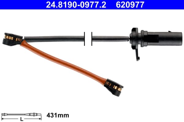 ATE Výstražný kontakt opotrebenia brzdového obloženia 24819009772 1