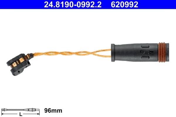 ATE Výstražný kontakt opotrebenia brzdového obloženia 24-8190-0992-2 1