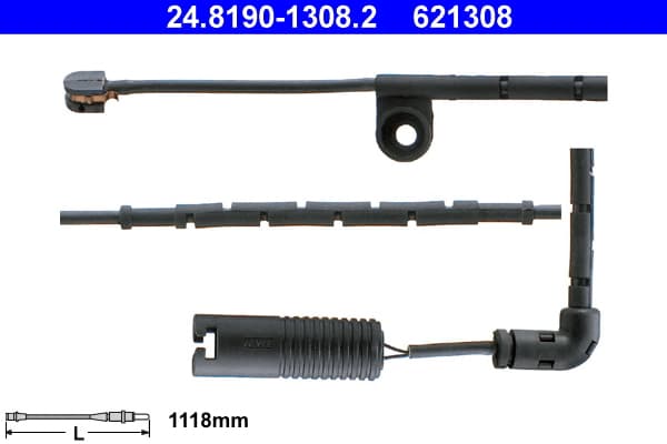 ATE Výstražný kontakt opotrebenia brzdového obloženia 24819013082 1