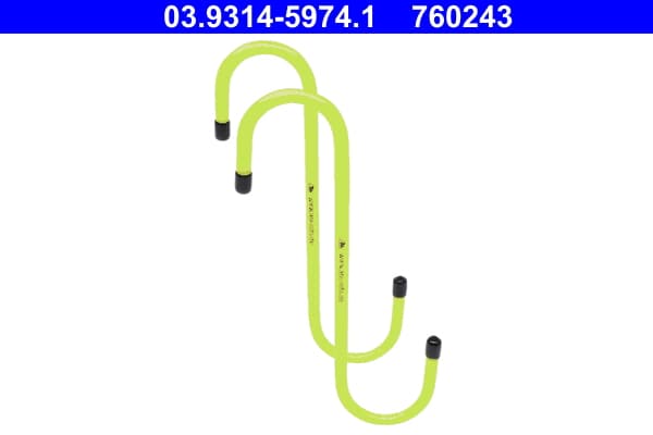 ATE Háky, brzdový strmeň (výmena brzdového obloženia) 03.9314-5974.1 1