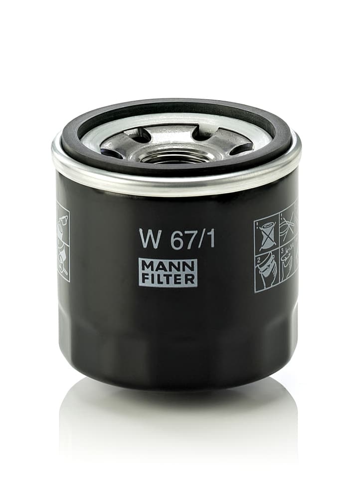 MANN-FILTER Olejový filter W671 1