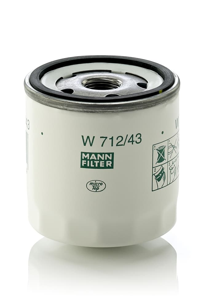 MANN-FILTER Olejový filter W71243 1