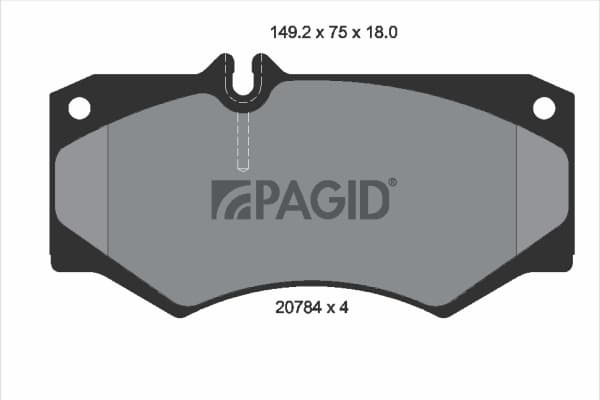 PAGID Sada brzdových platničiek kotúčovej brzdy T0311N 1