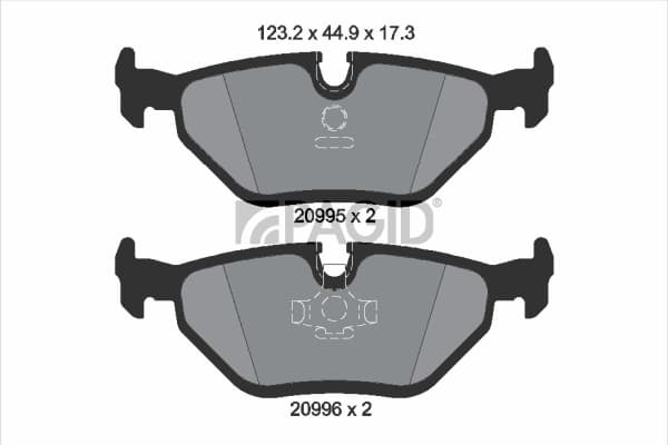 PAGID Sada brzdových platničiek kotúčovej brzdy T1027N 1