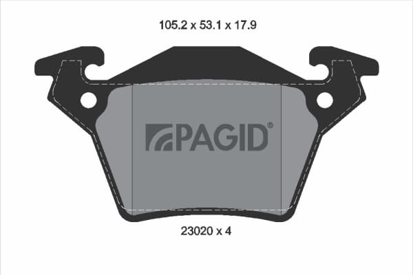 PAGID Sada brzdových platničiek kotúčovej brzdy T1169N 1