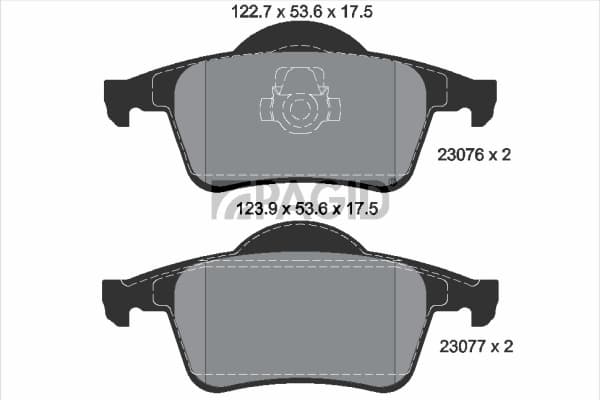 PAGID Sada brzdových platničiek kotúčovej brzdy T1190N 1