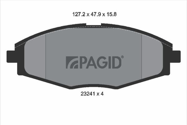 PAGID Sada brzdových platničiek kotúčovej brzdy T3093N 1