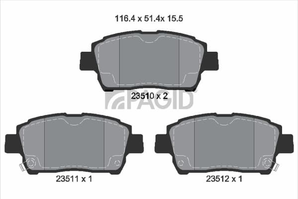 PAGID Sada brzdových platničiek kotúčovej brzdy T3099N 1
