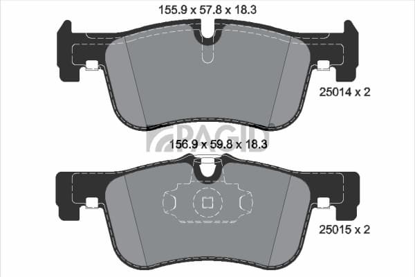 PAGID Sada brzdových platničiek kotúčovej brzdy T3141N 1