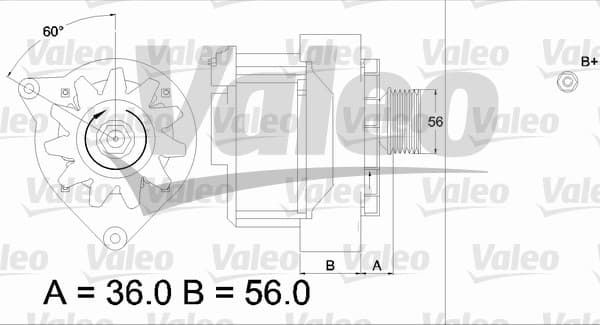 VALEO Alternátor 436574 1