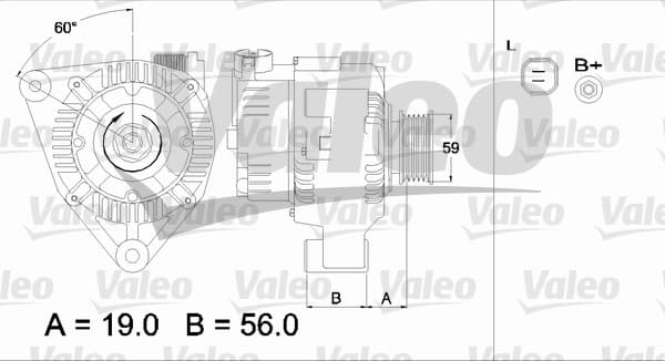 VALEO Alternátor 437345 1