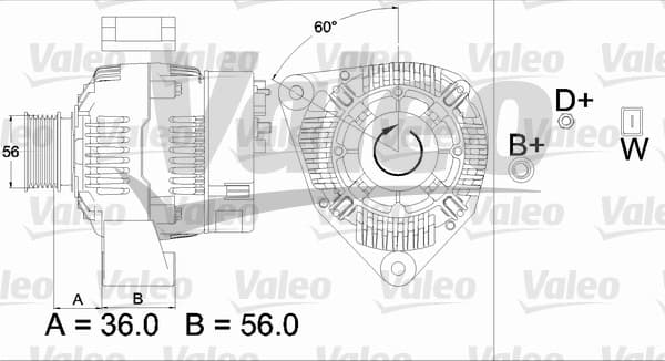 VALEO Alternátor 437489 1