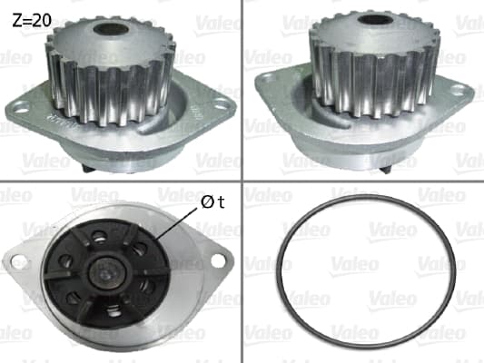 VALEO Vodné čerpadlo, chladenie motora 506290 1