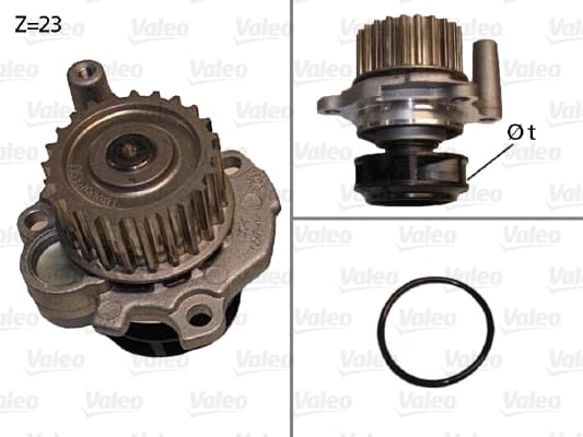 VALEO Vodné čerpadlo, chladenie motora 506532 1