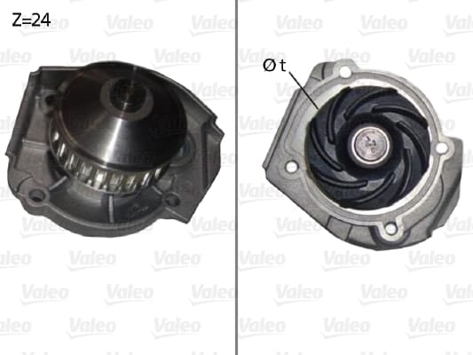 VALEO Vodné čerpadlo, chladenie motora 506640 1