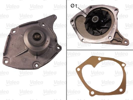 VALEO Vodné čerpadlo, chladenie motora 506863 1