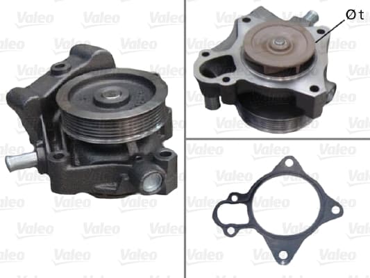 VALEO Vodné čerpadlo, chladenie motora 506961 1