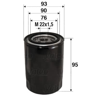 VALEO Olejový filter 586006 1