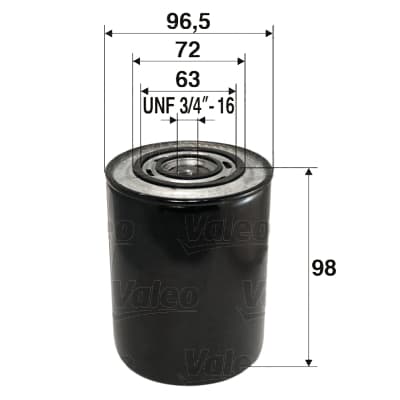 VALEO Olejový filter 586007 1
