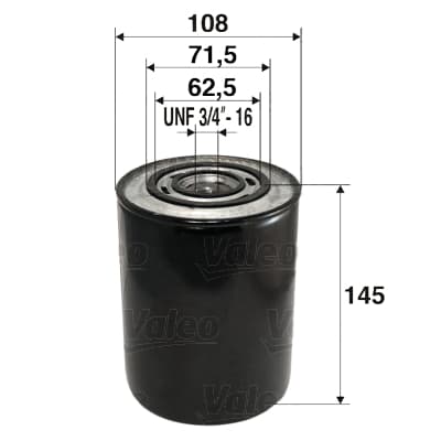 VALEO Olejový filter 586014 1