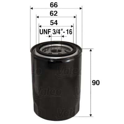 VALEO Olejový filter 586049 1