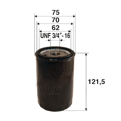 VALEO Olejový filter 586052 1